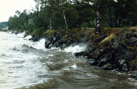 Pikku-Vesijärven ranta-aluetta 1980-luvulla