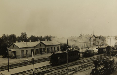Seinäjoen rautatieasema 20-luvulla.